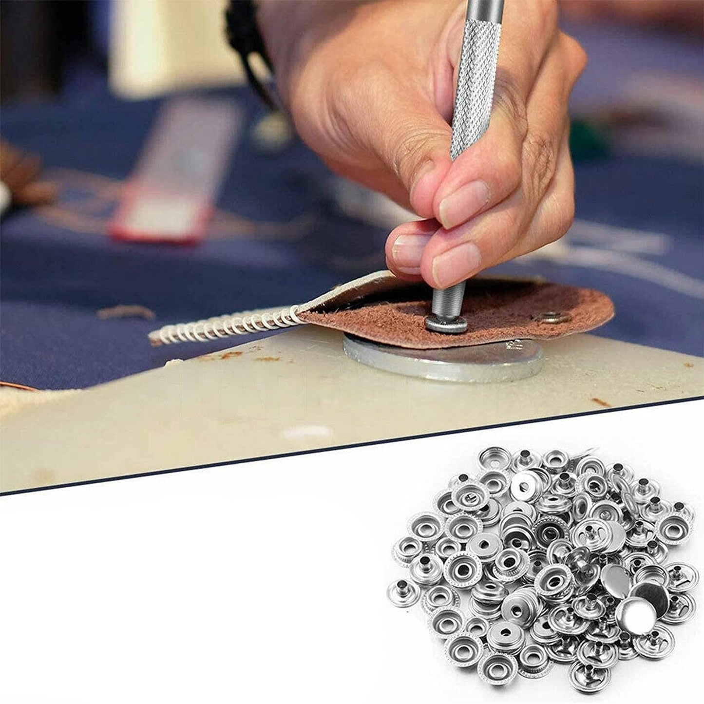 Snap Fastener Kit for Marine Boat Canvas Stainless Steel Press Studs