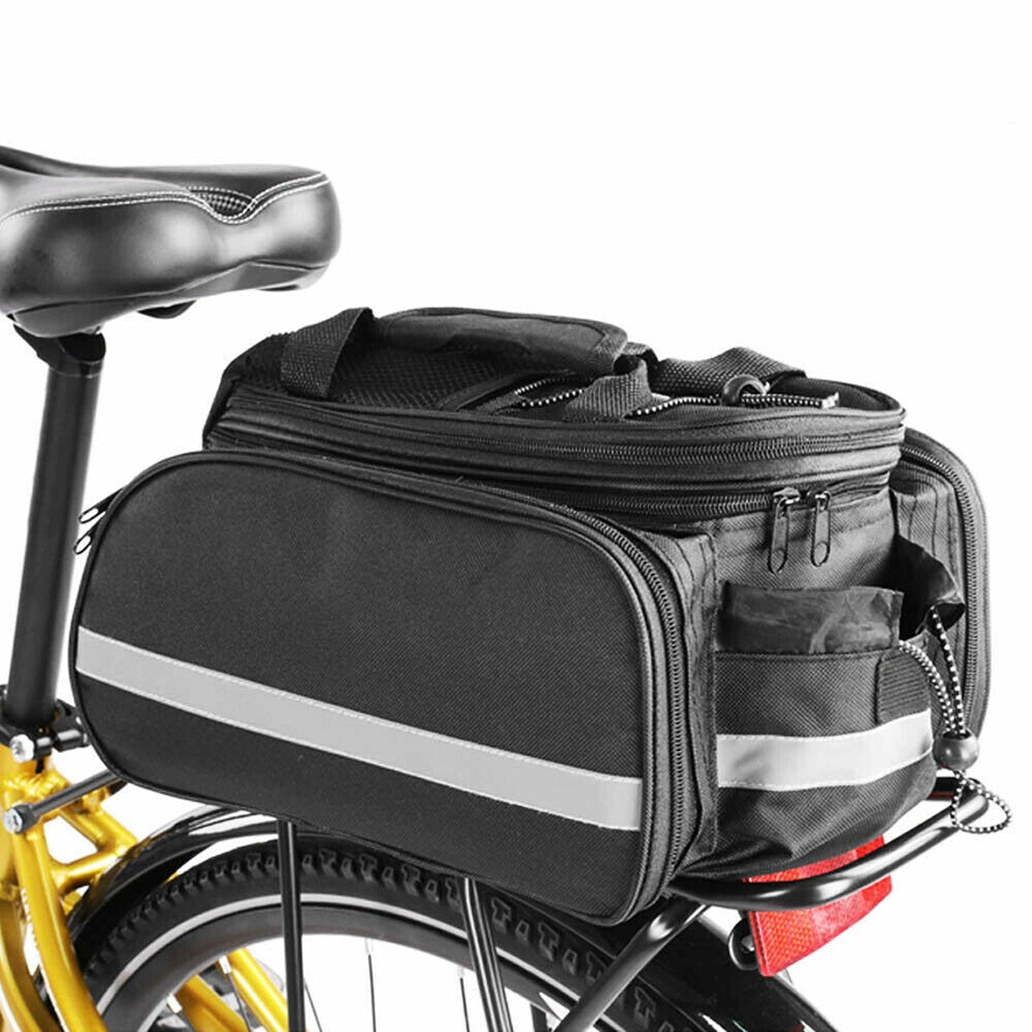 Black Rear Pannier Bike Storage Bag Waterproof Handbag