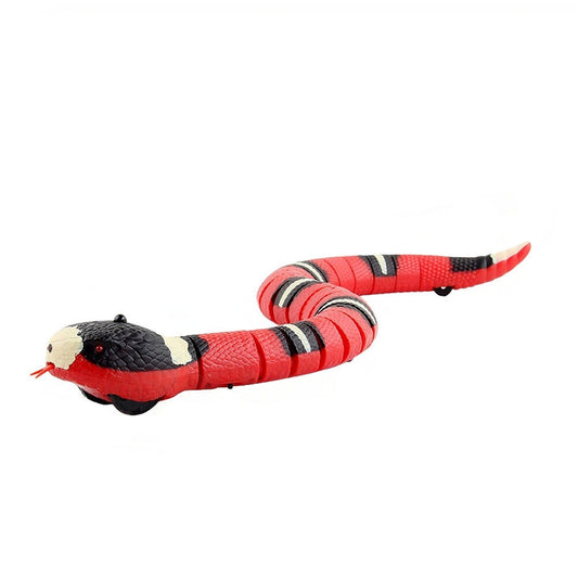 Interactive Smart Sensing Snake Cat Toy USB Charging Pet Play