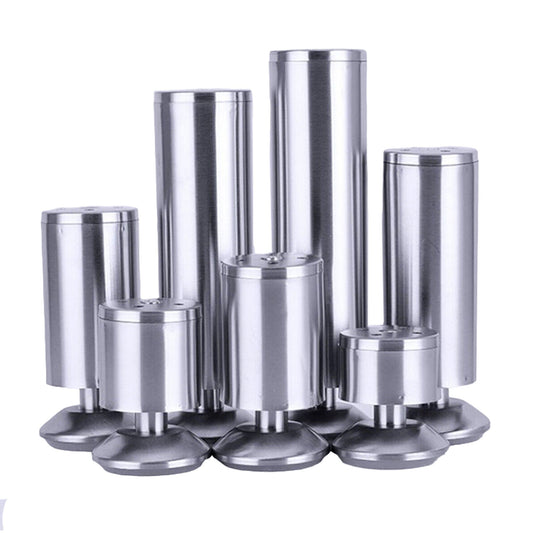4pcs Round Stainless Steel Sofa and Table Leg Replacements