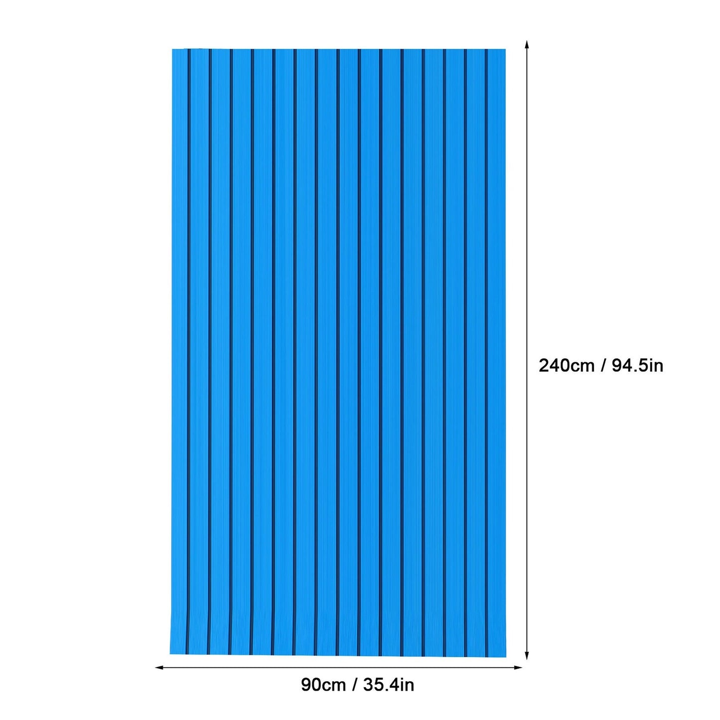 Blue Teak-Like EVA Foam Marine Decking Mat for Boats 90x240cm