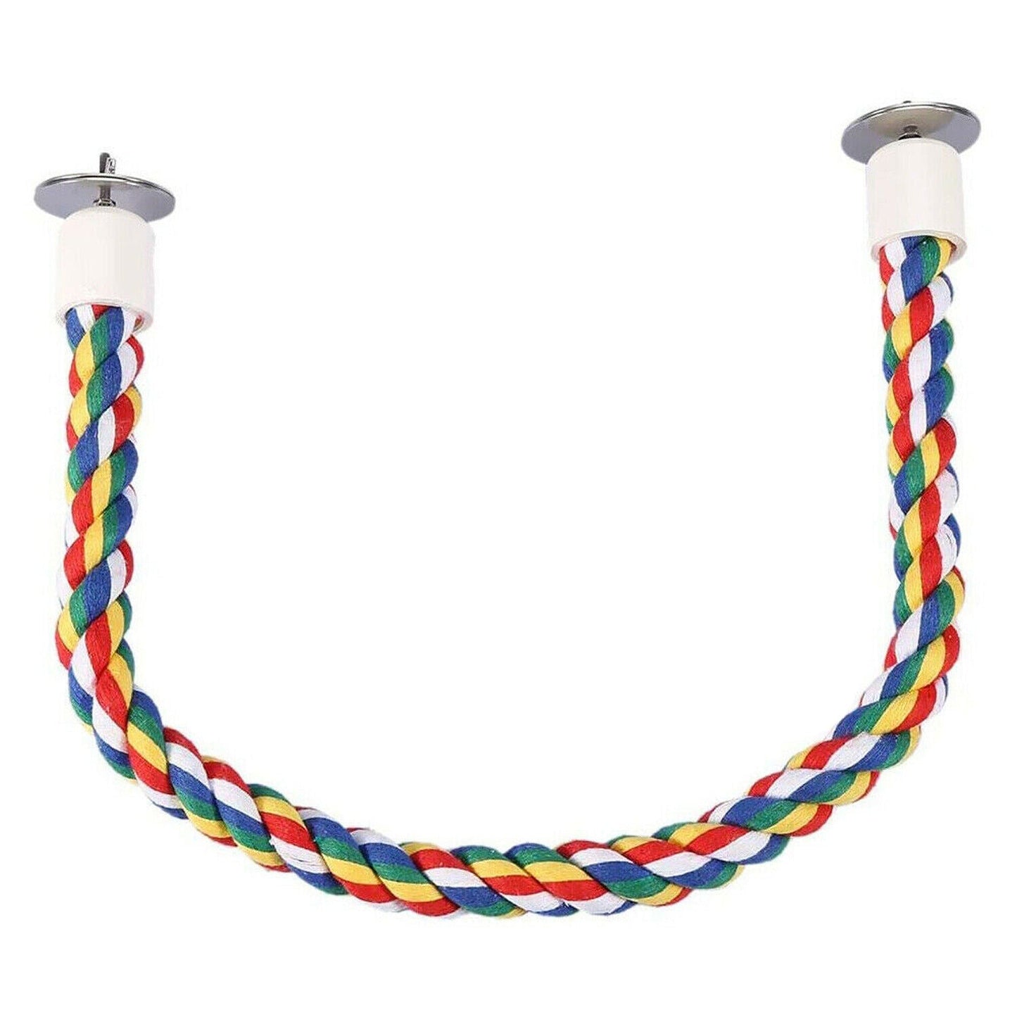 Colorful Bird Cage Comfy Rope Perches for Parrots and Pet Birds Toy