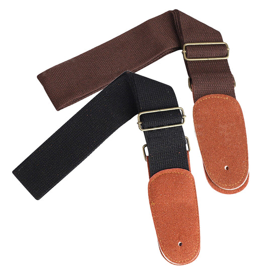 Adjustable Luxury Leather Guitar Strap for Acoustic and Electric Basses