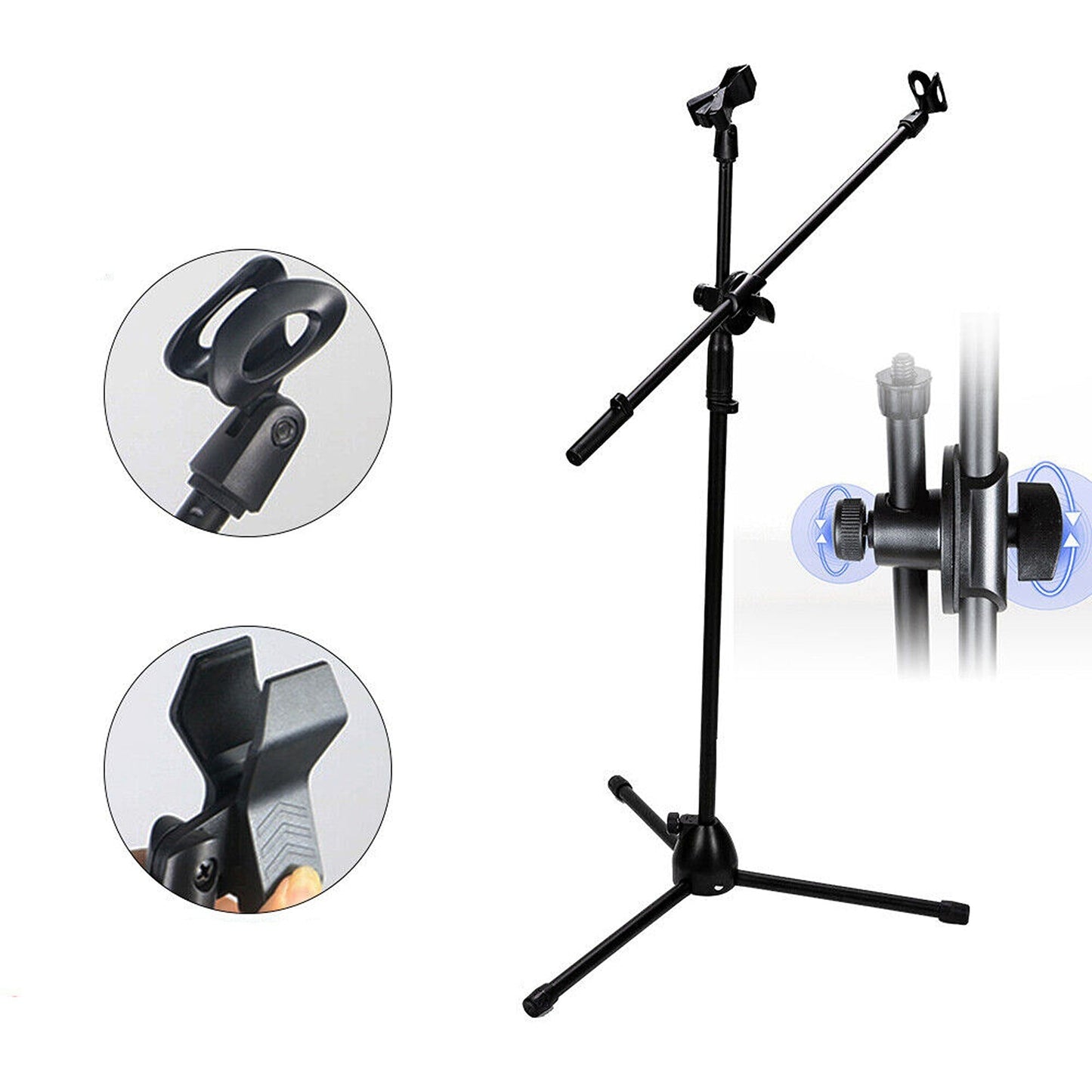 Adjustable Professional Microphone Stand Foldable Telescopic Tripod Holder