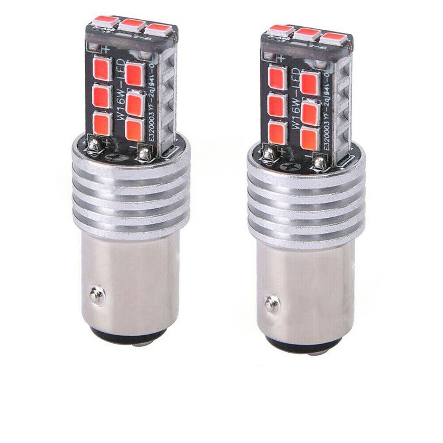 4pcs LED Stop Tail Light Bulbs for Cars Canbus BAY15D 1157 15W Brake Globes