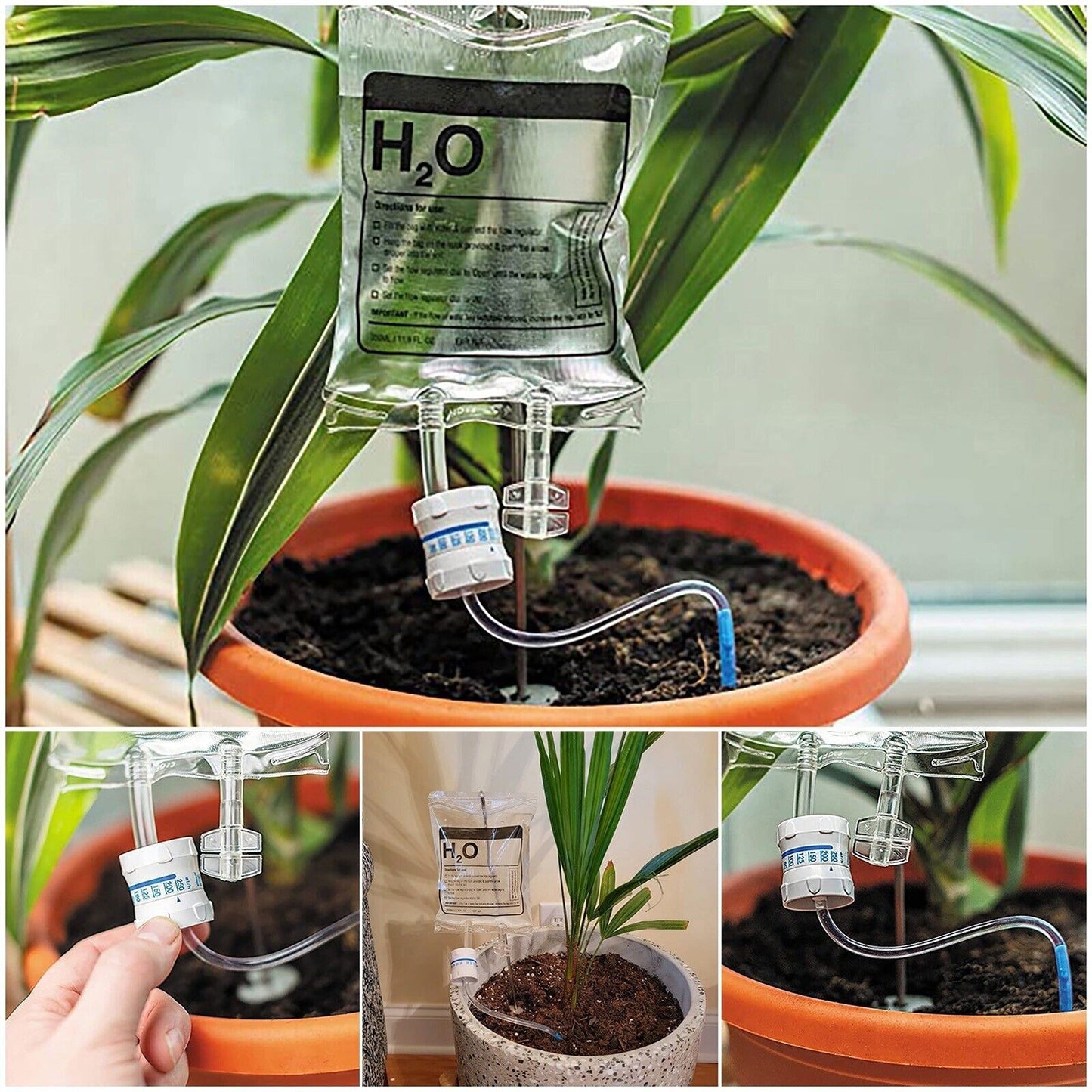 Plant Watering Dripper System Adjustable Drip Irrigation Infusion Bag