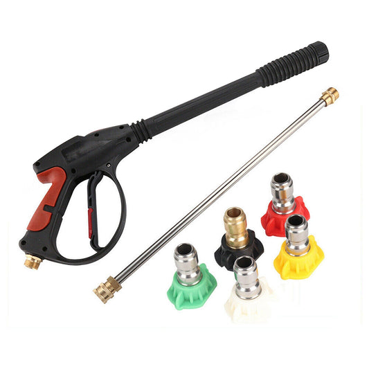 High Pressure 4000PSI Spray Gun Wand Lance Water Cleaner Nozzles Washer