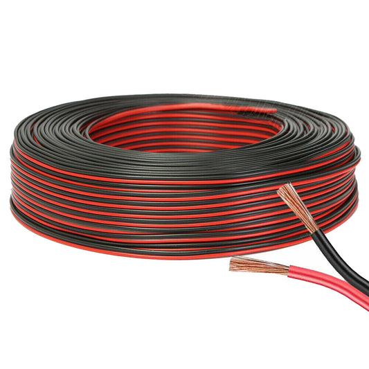 100m Red and Black Upgraded Speaker Cable for Home Stereo and Car Audio