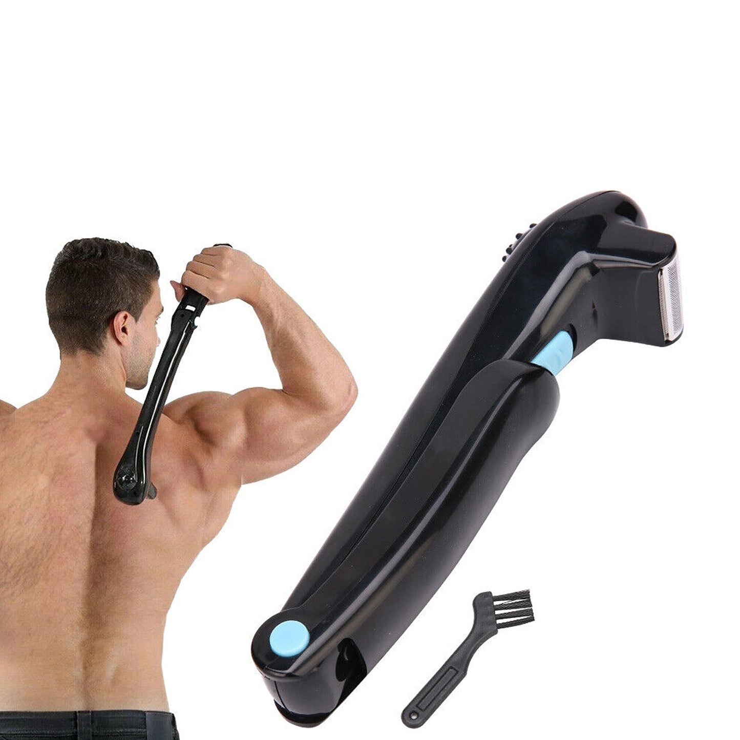 Professional Hair Back Shaver with Extendable Handle for Self Grooming