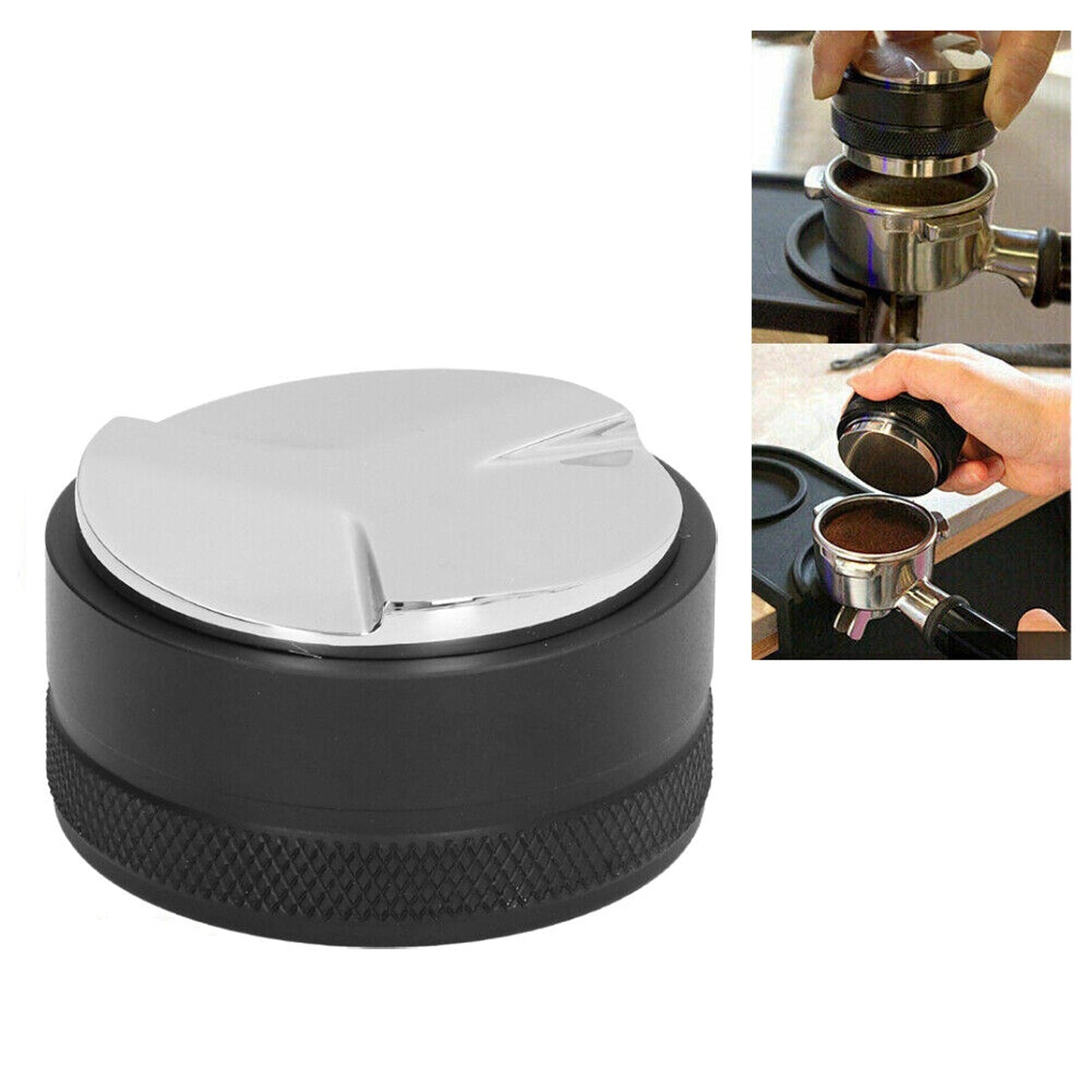51mm Coffee Tamper Distributor Dual Head Espresso Leveler Tool