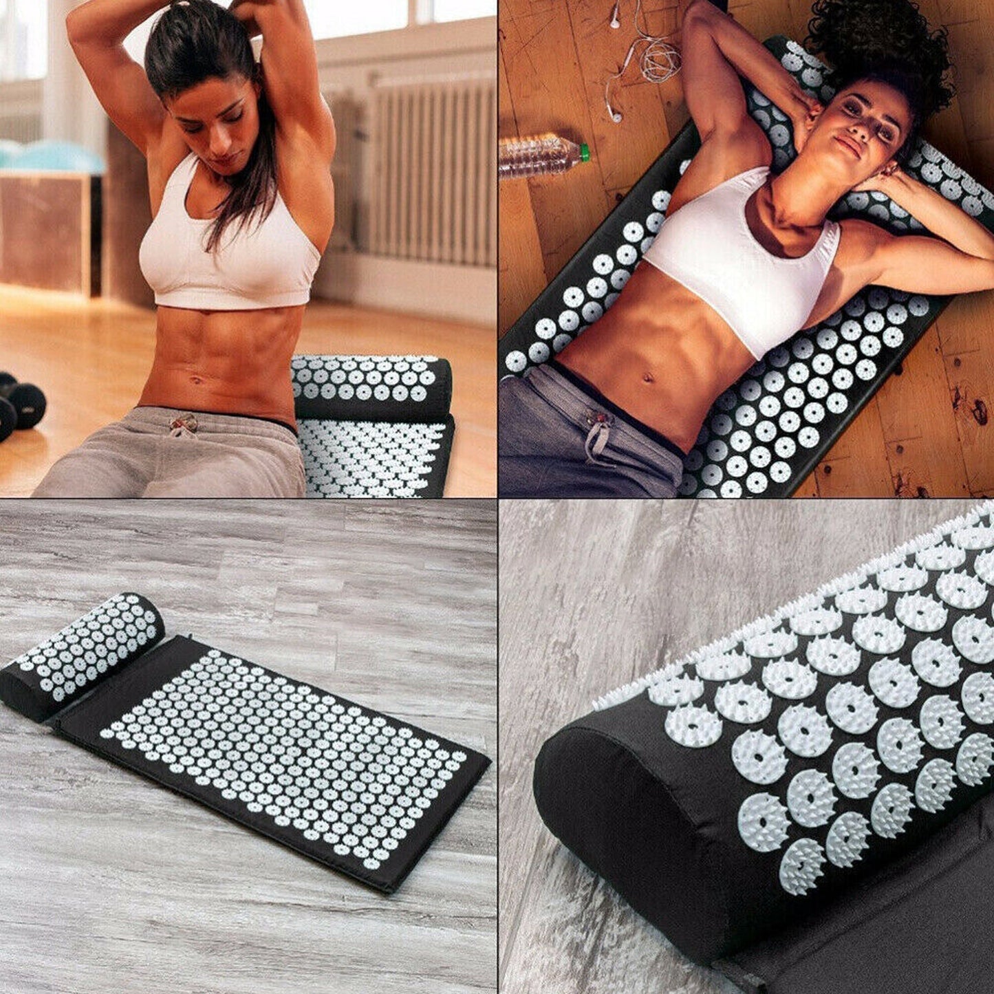 Yoga Shakti Acupressure Mat for Massage Pain and Stress Relief