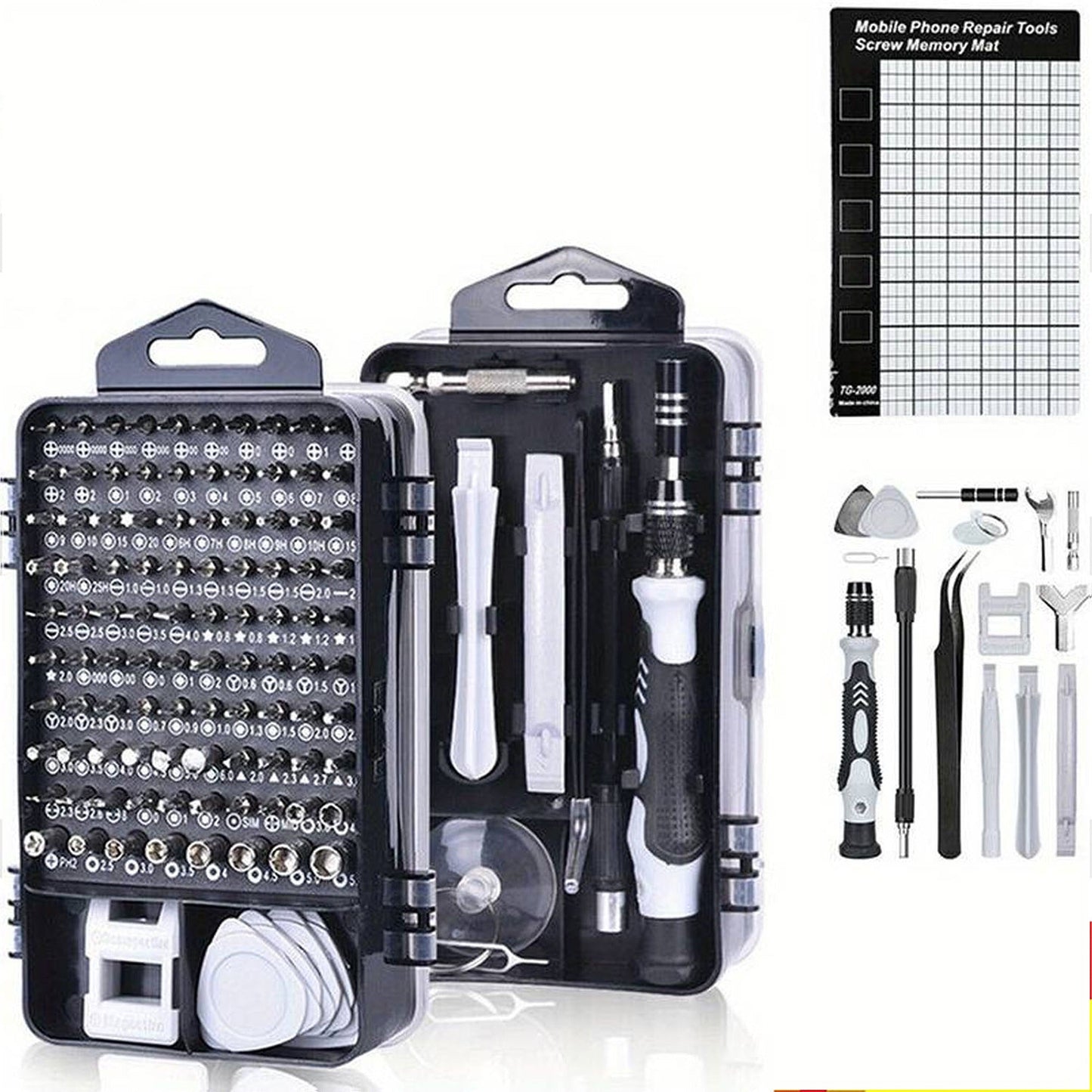 122in1 Comprehensive Repair Tool Kit for Electronics and Watches