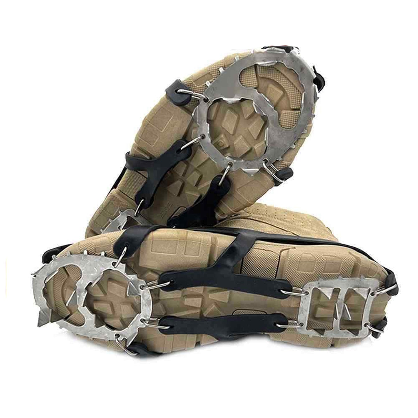 18-Stud Snow Ice Claw Crampons Winter Outdoor Climbing Gear