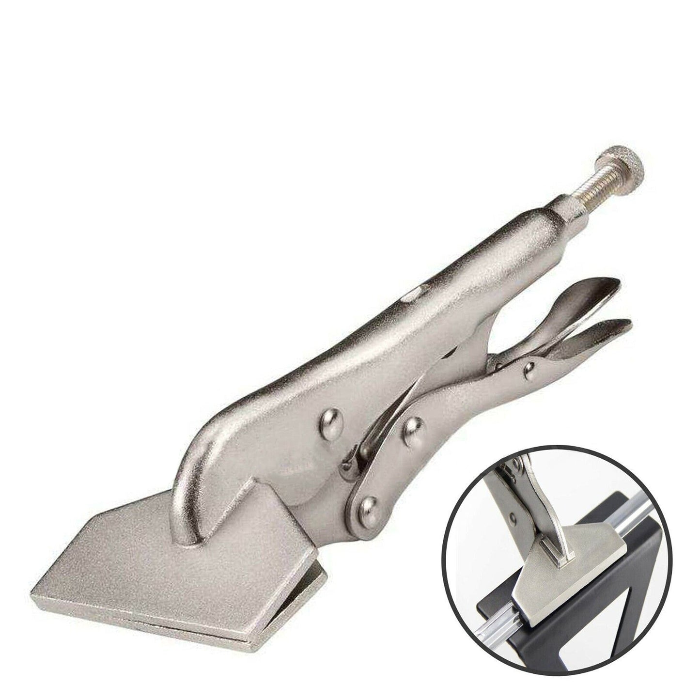 Adjustable 250mm Weld Plier Flat Sheet Metal Locking Clamp Vise Grip
