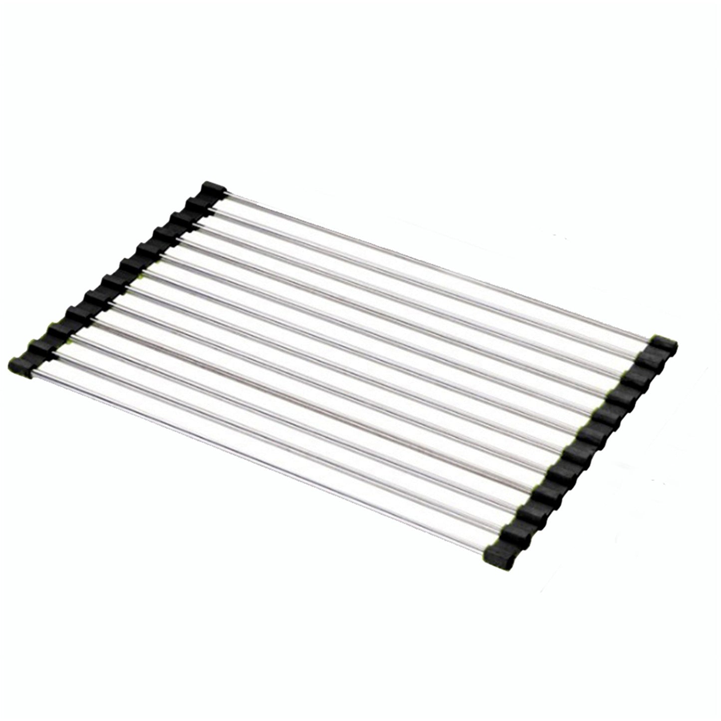 Over Sink Dish Drainer Stainless Steel Kitchen Rack Roll Up Drying