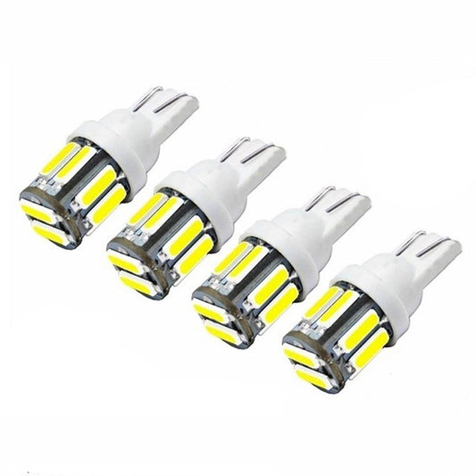 4pcs LED Tail Light Bulbs T10 W5W Cool White