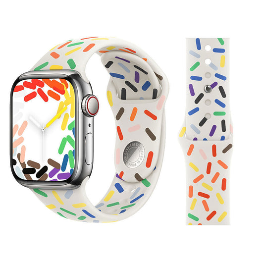 Pride Edition White For Apple Watch iWatch Band Straps 9 SE 8 7 6 5 4 38 40 41 42 44 45 49