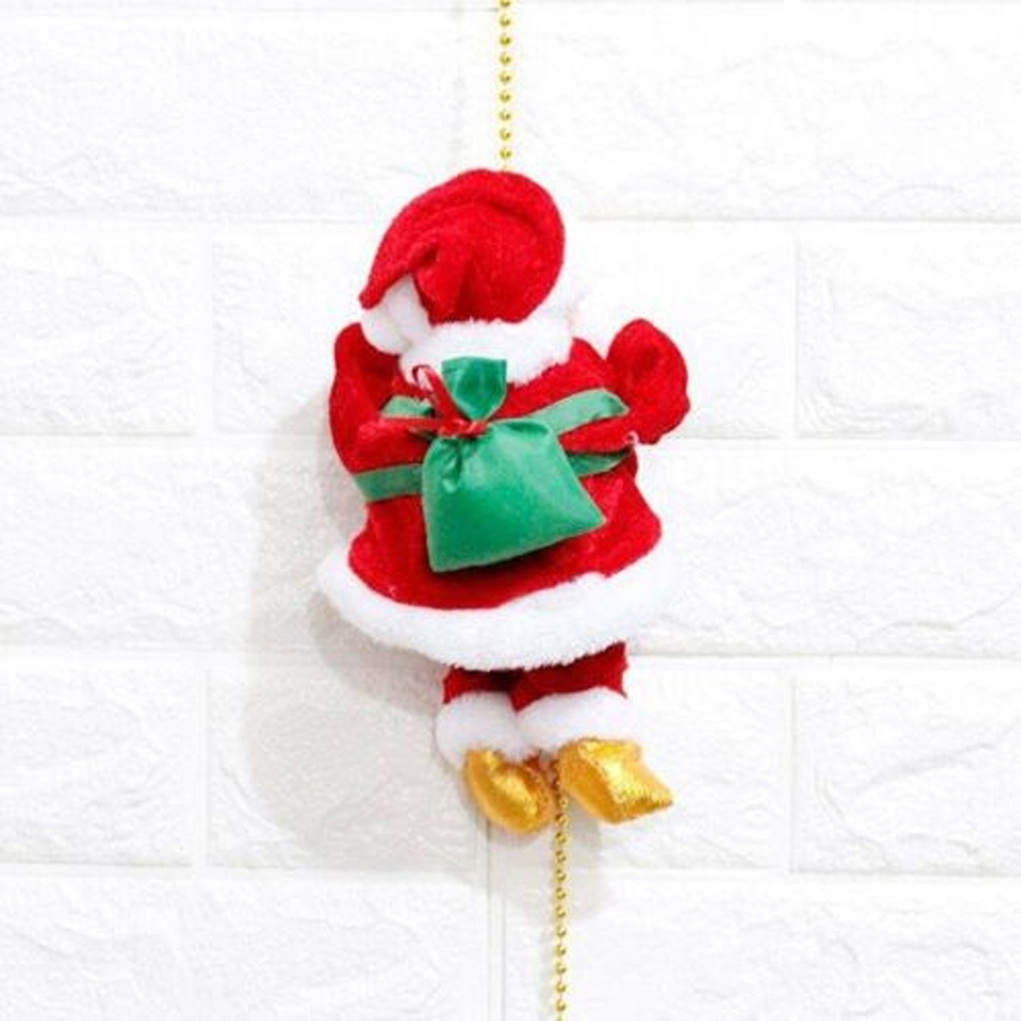 Musical Santa Claus Toy Climbing Rope Ladder Xmas Gift Decor