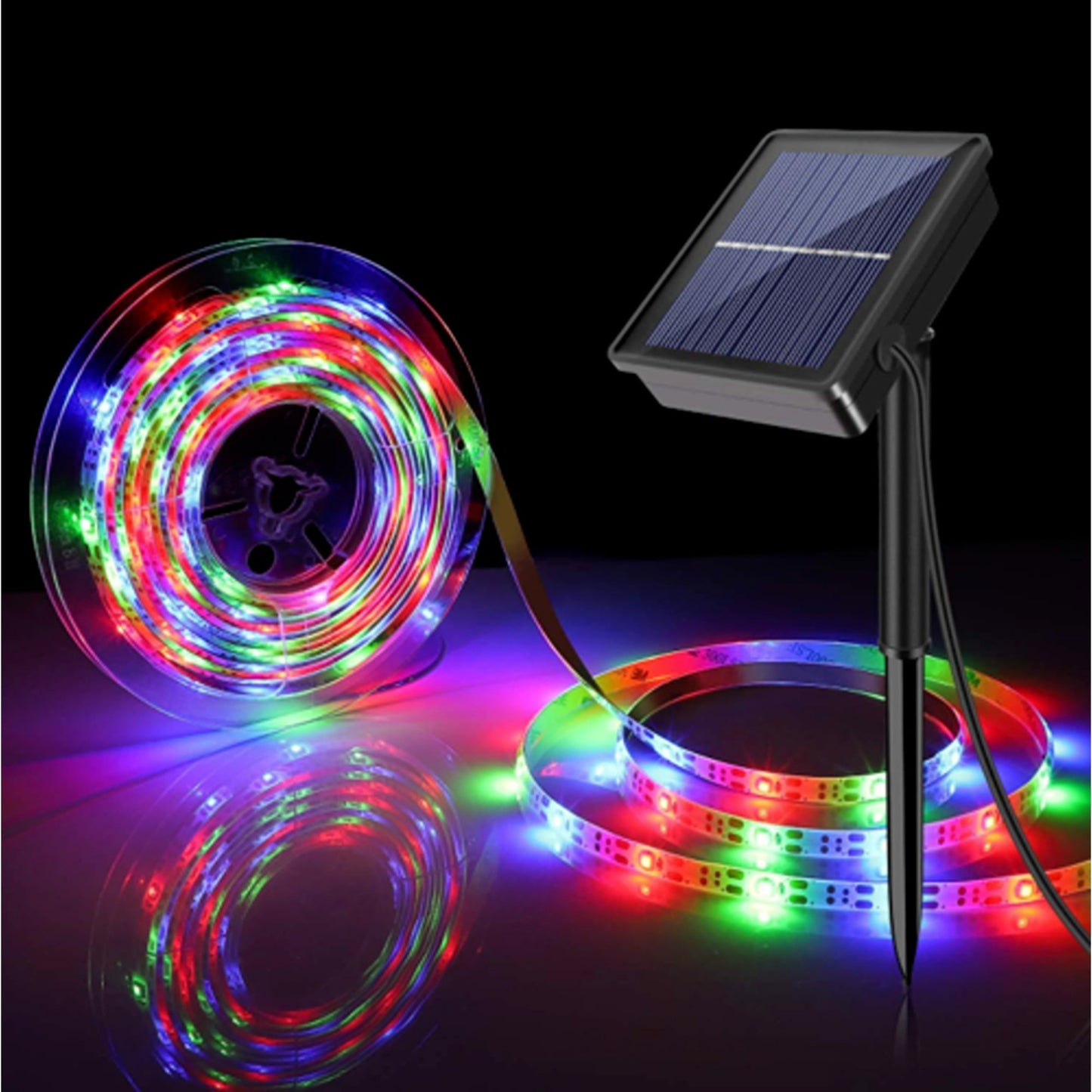 5M RGB Outdoor Garden Patio Party Solar Powered LED Strip Lights