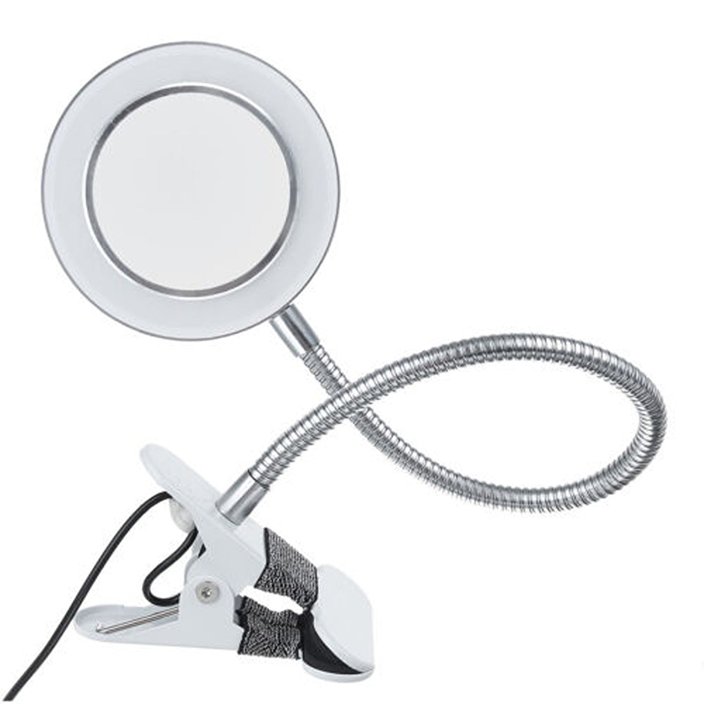 Desk Magnifying Lamp with LED Light and Clamp for Crafting Magnification
