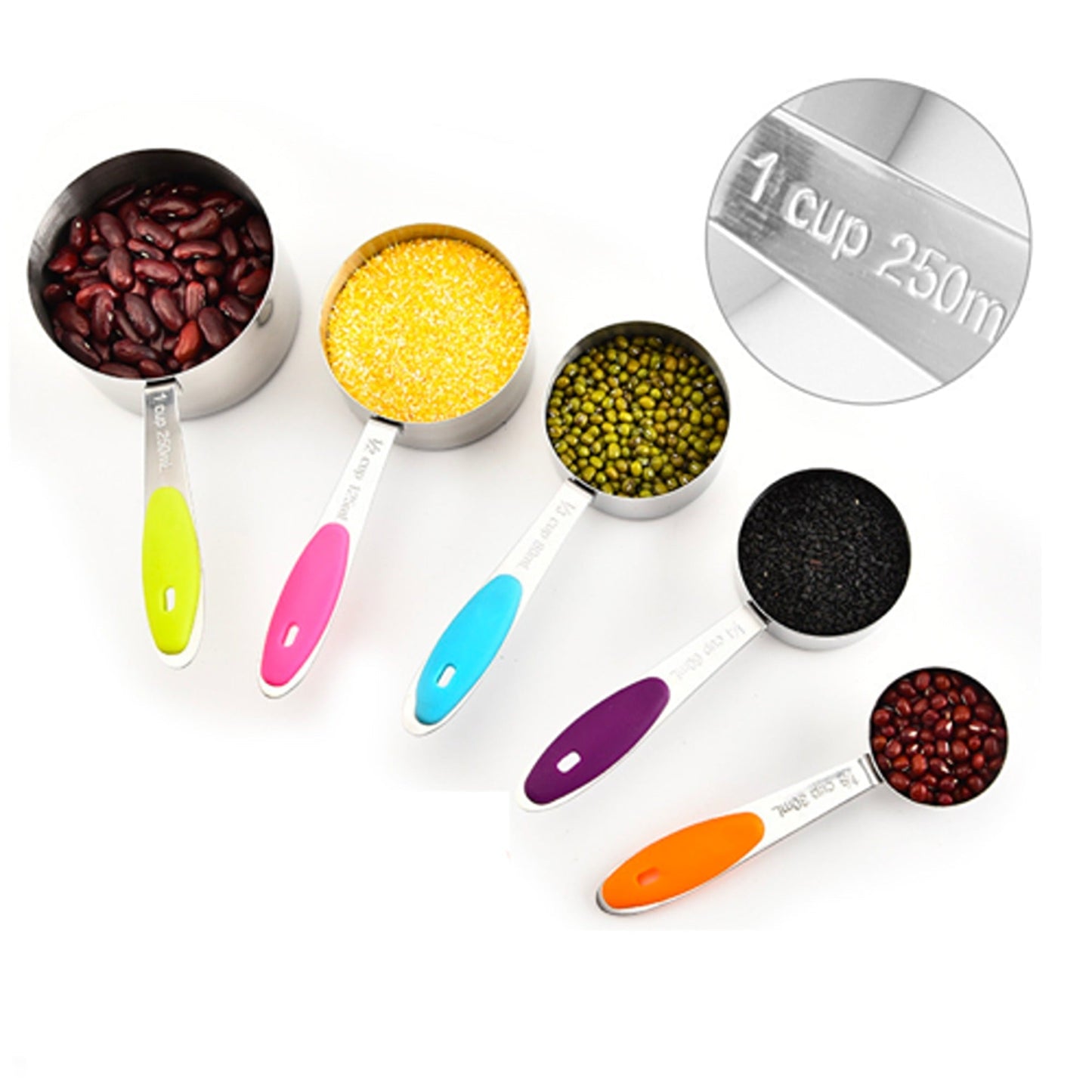 10pcs Stainless Steel Baking Measuring Spoons and Cups Kit