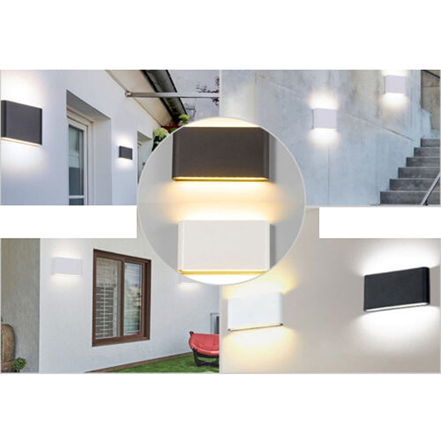 Modern Exterior LED Wall Light Waterproof Up Down Outdoor Lamp