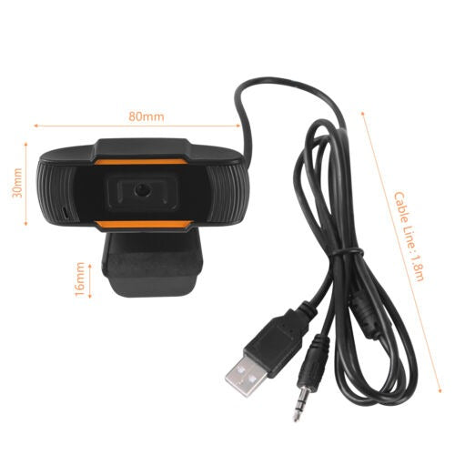 Auto-Focus USB Webcam with Microphone for PCs