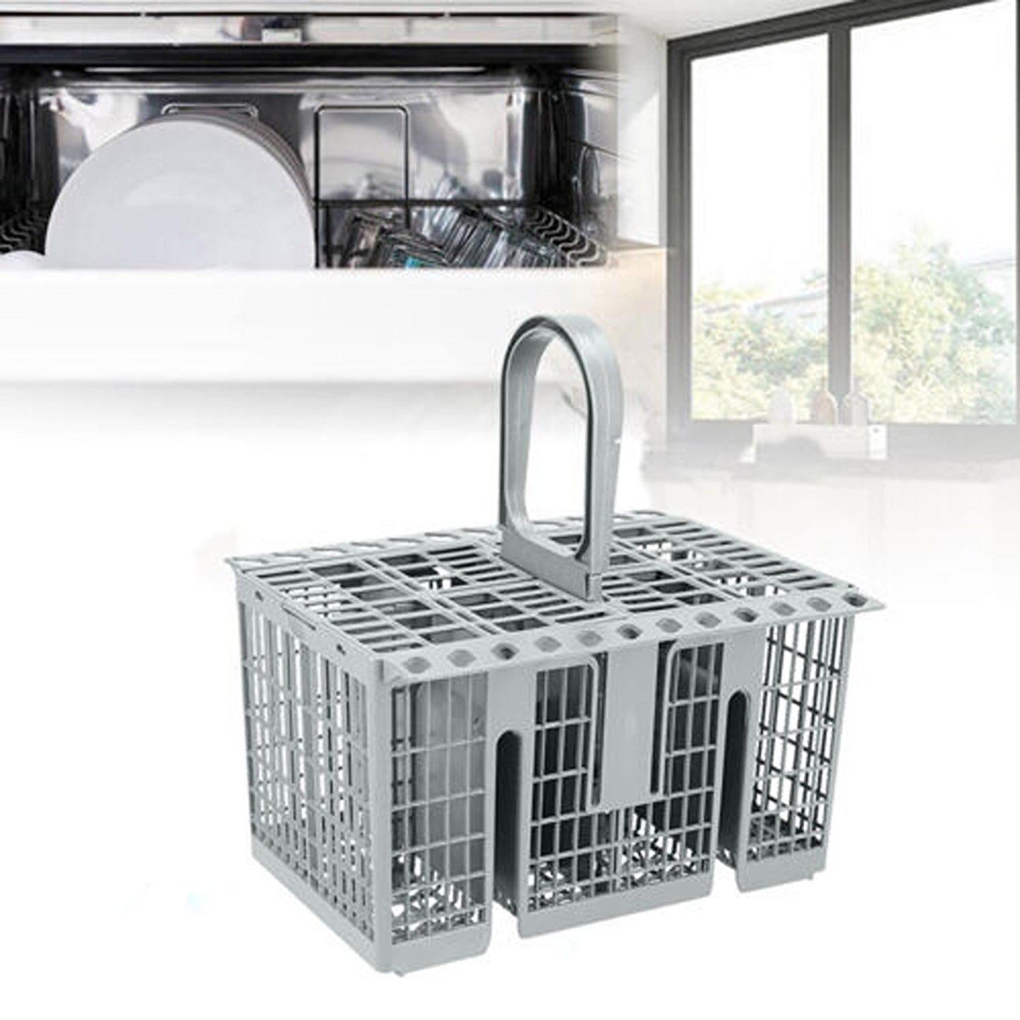 Cutlery Basket for Universal Dishwashers Compatible with Major Brands