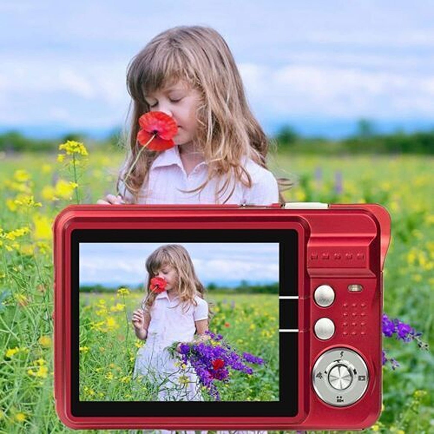 Digital Vlogging Camera with 2.7in TFT LCD Screen 18MP 8x Zoom