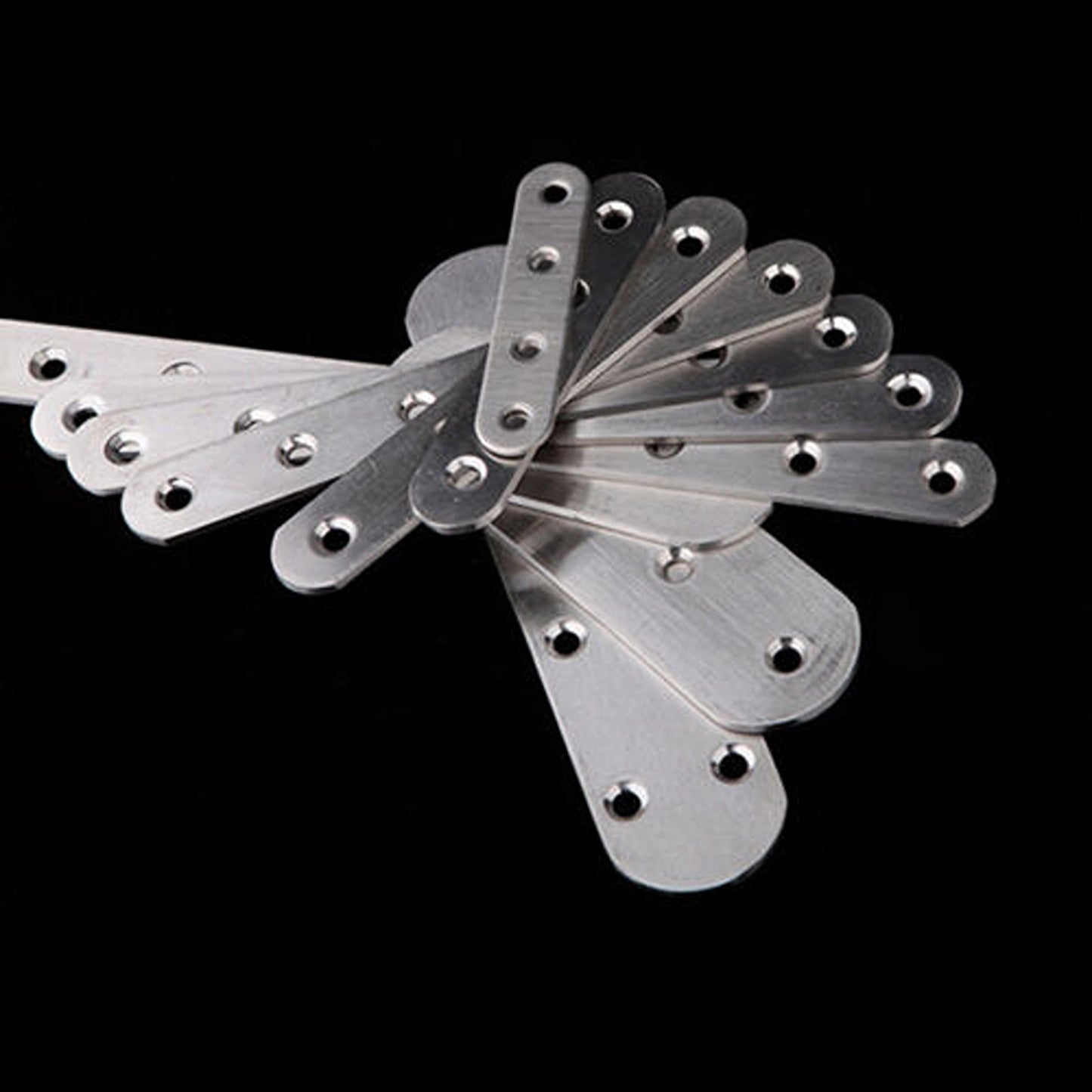 10pcs Stainless Steel Flat Straight Brace for Repair and Protection