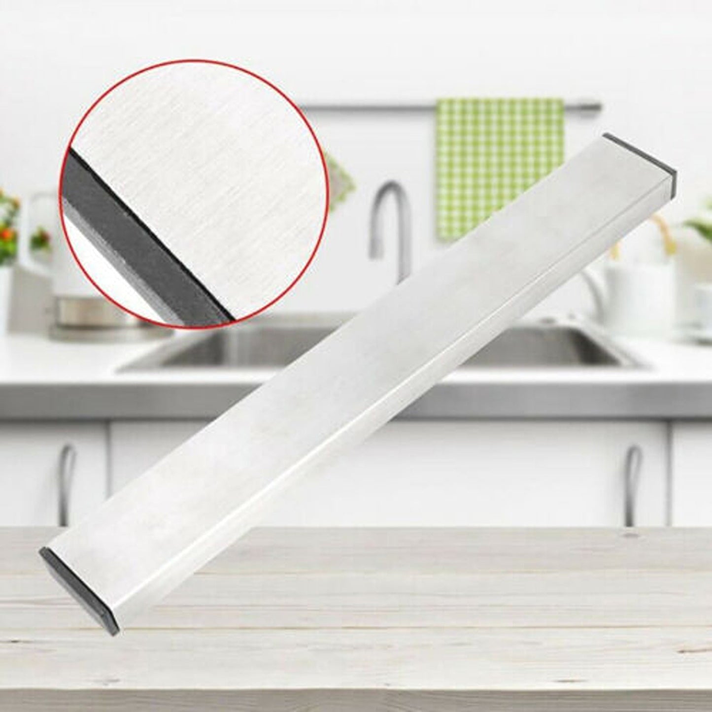 Magnetic Knife Strip Storage Self-Adhesive Holder for Kitchen Utensils