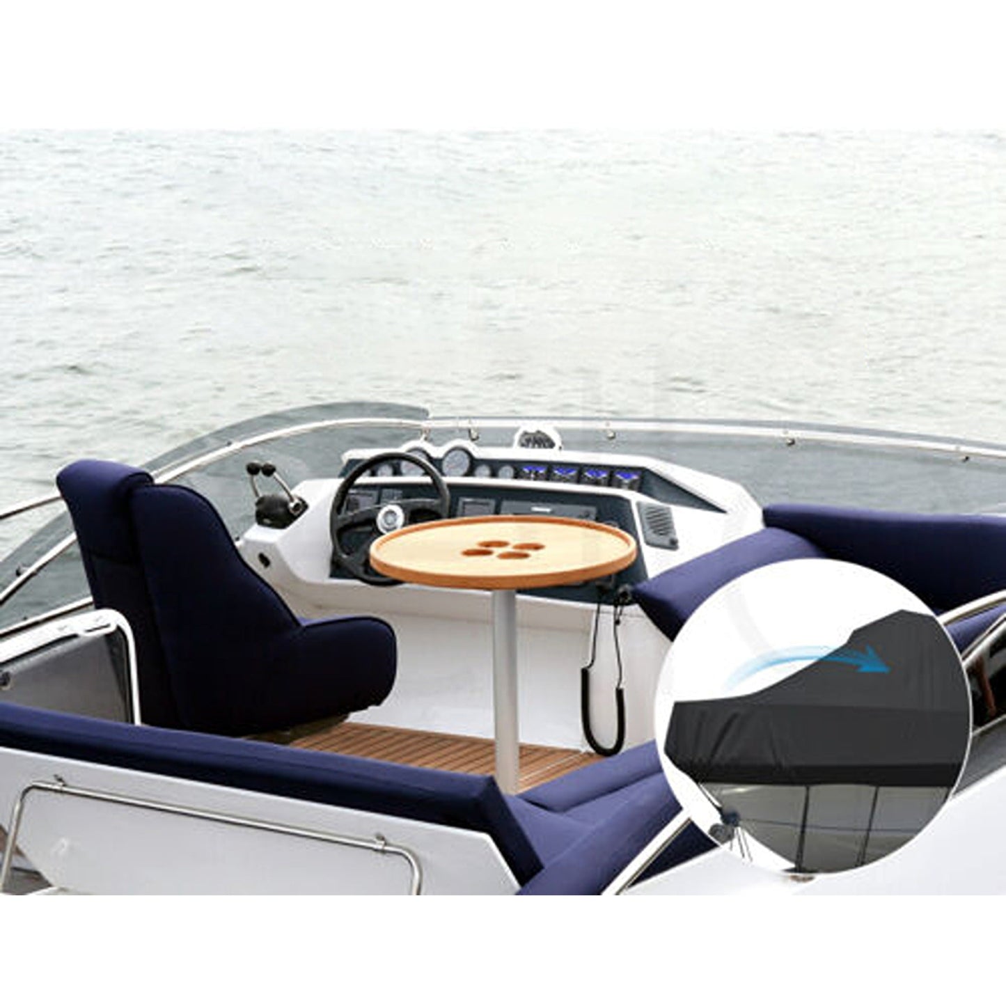 Trailerable Heavy-Duty Marine Grade Jumbo Boat Cover Fits 17ft to 19ft