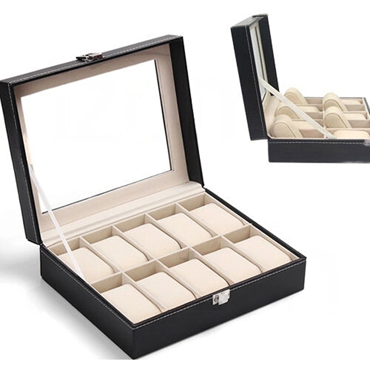 Watch Display Organizer Jewelry Storage Case Box