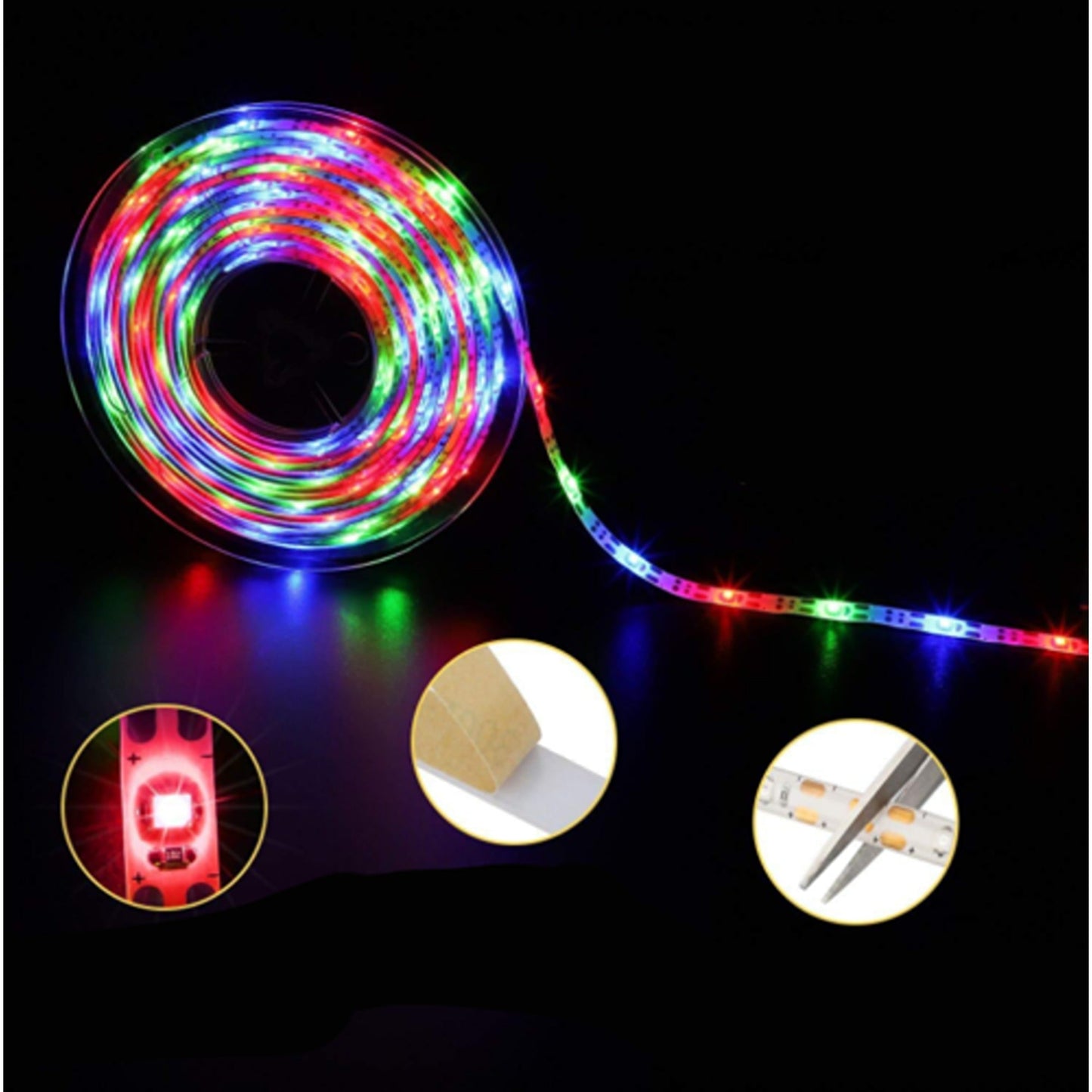 5M RGB Outdoor Garden Patio Party Solar Powered LED Strip Lights