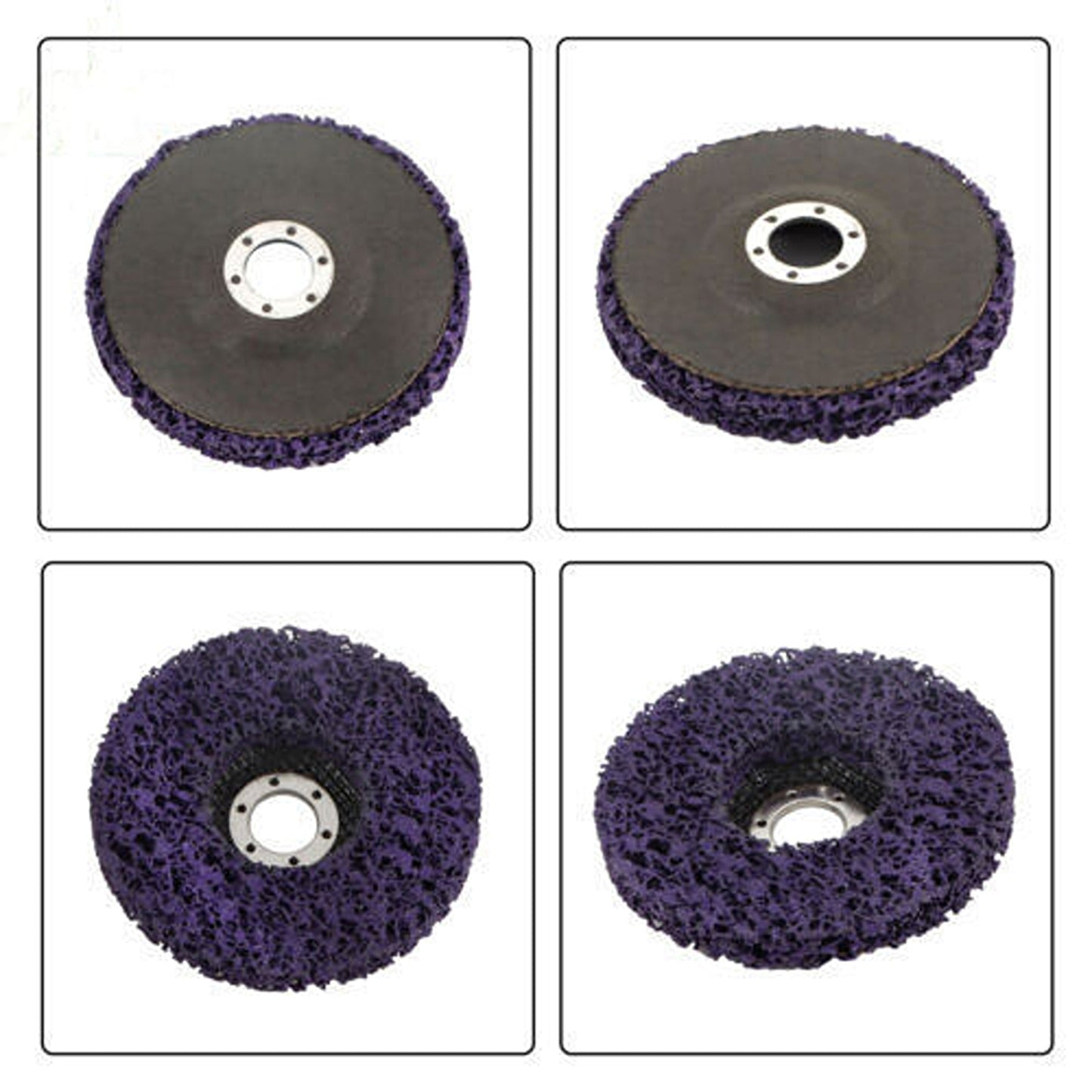 10-Pack Paint and Rust Removal Medium Grit Poly Strip Disc Wheel 125mm