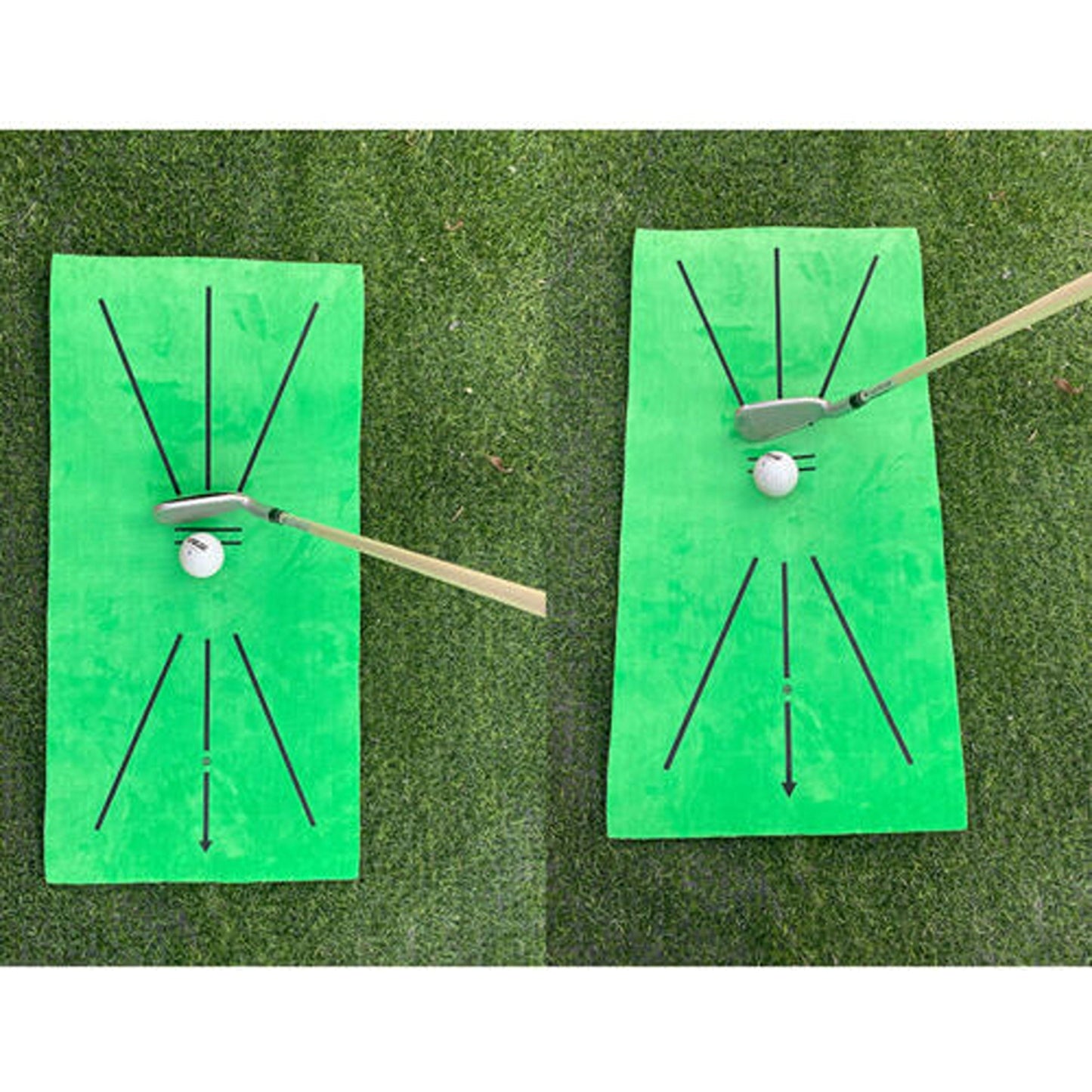 1 Set Golf Training Mat Set for Swing Detection Practice