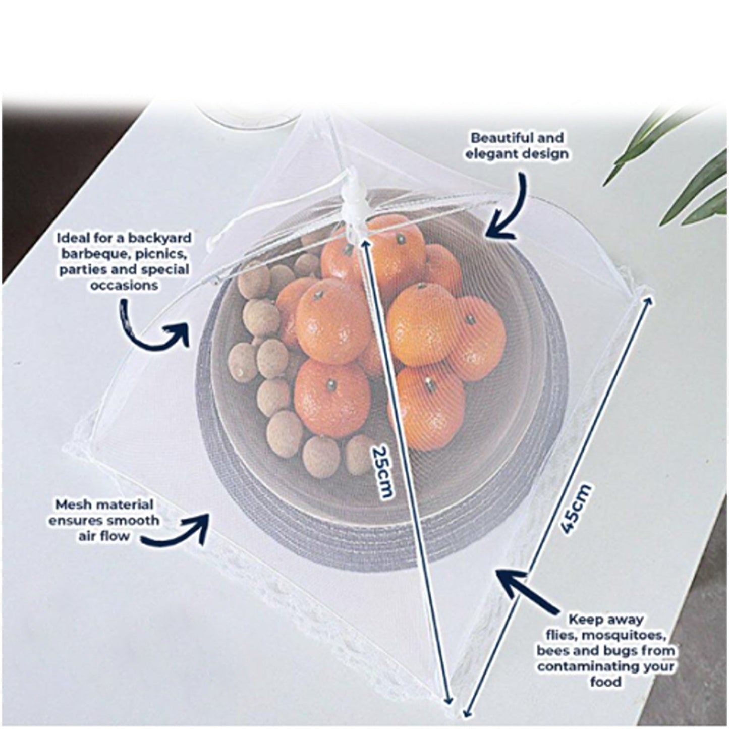 Popup Food Tent Indoor Outdoor Collapsible and Foldable Umbrella Cover 1 Set