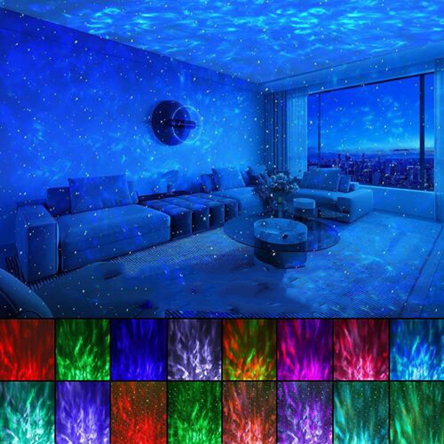 Galaxy Star Wireless Projector with Dinosaur Egg Design and Music Player