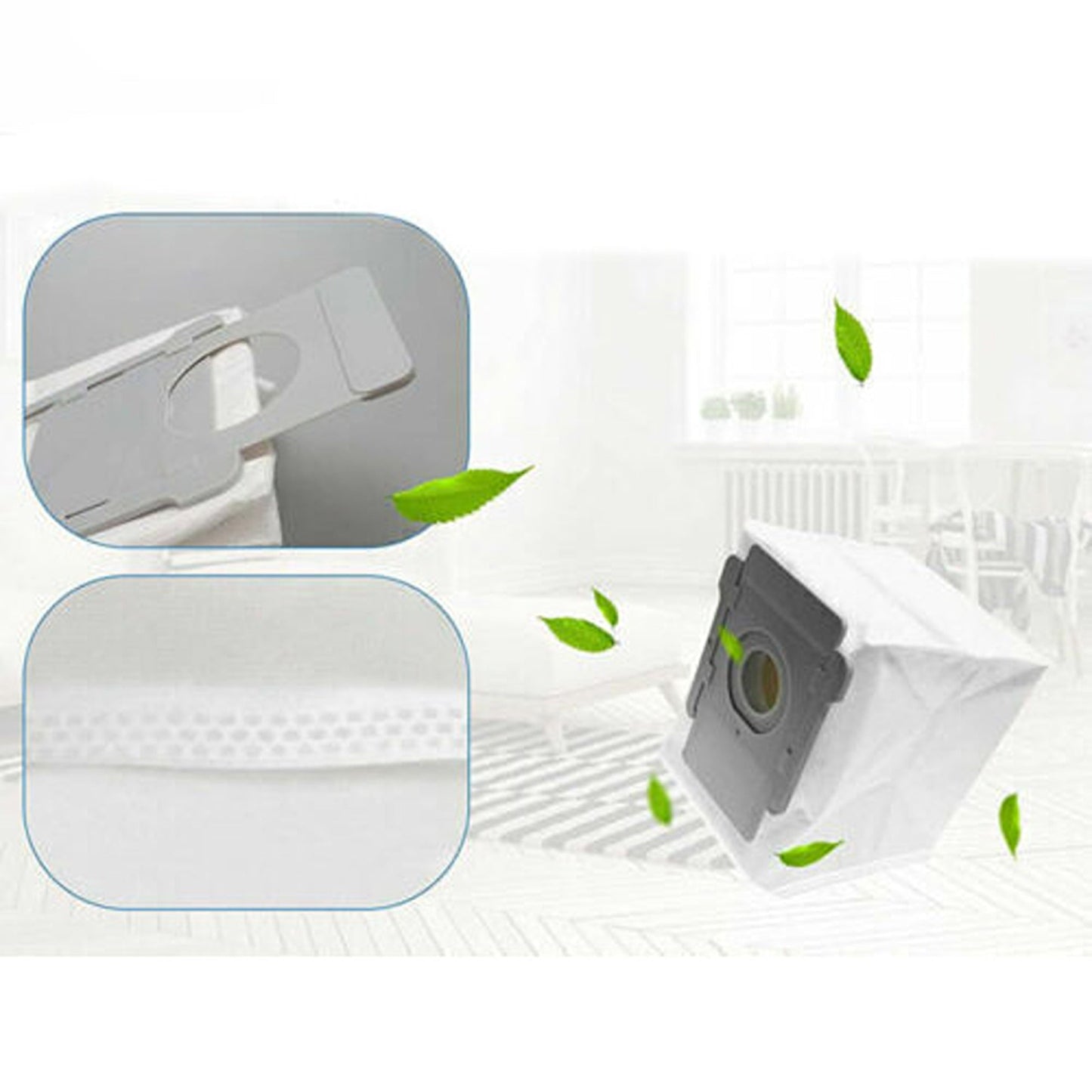 Vacuum Cleaner Dust Bags Set for iRobot Roomba i7 i7 Plus S9 9550
