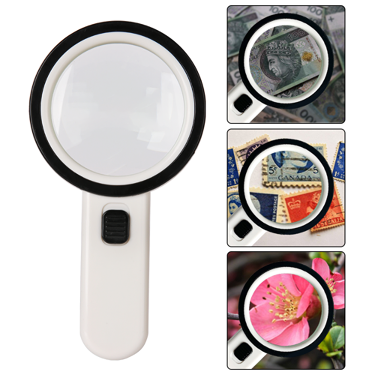 High Power LED Handheld Magnifying Glass with Light