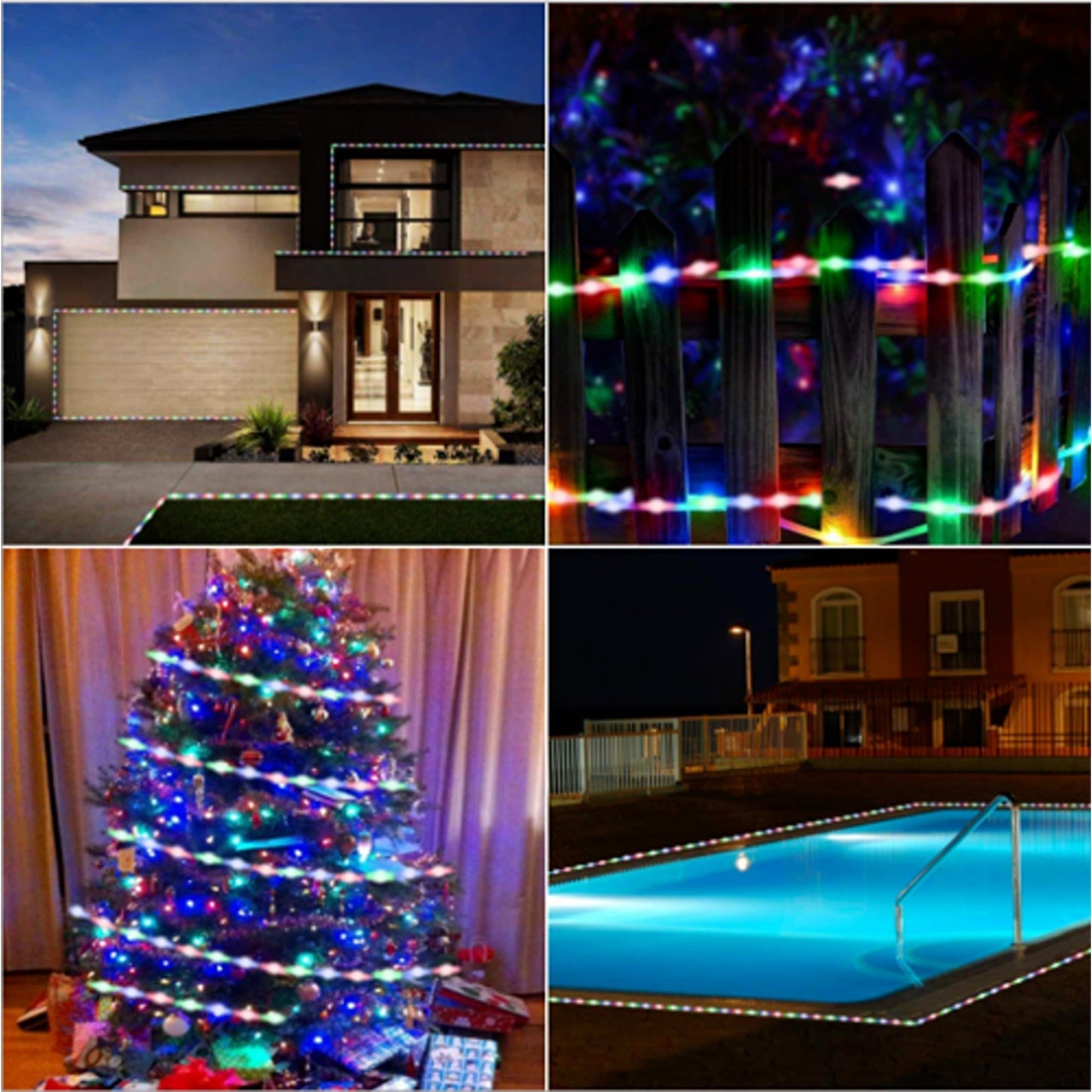 5M RGB Outdoor Garden Patio Party Solar Powered LED Strip Lights