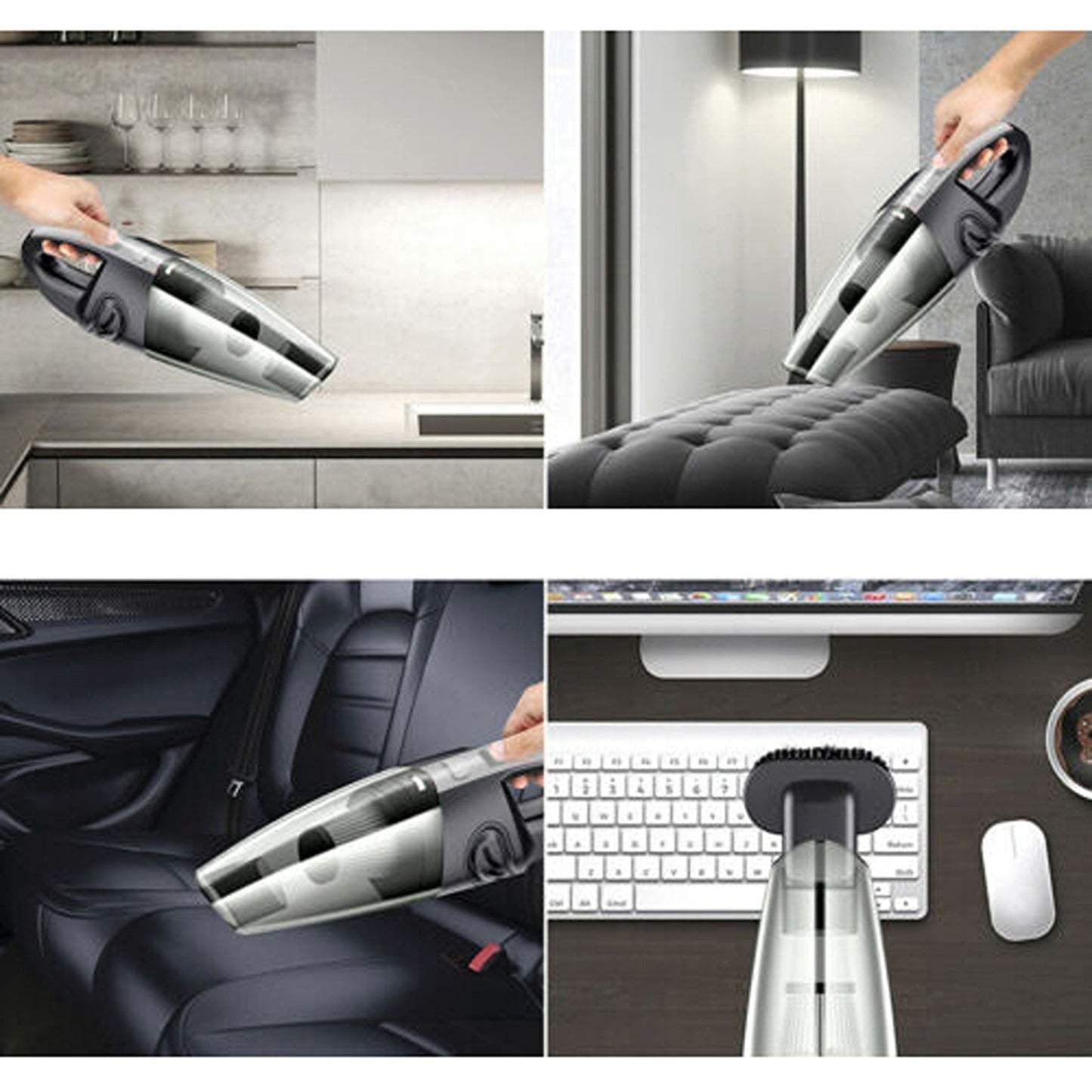 Wireless Handheld Car Vacuum Cleaner Rechargeable Wet Dry Home Auto