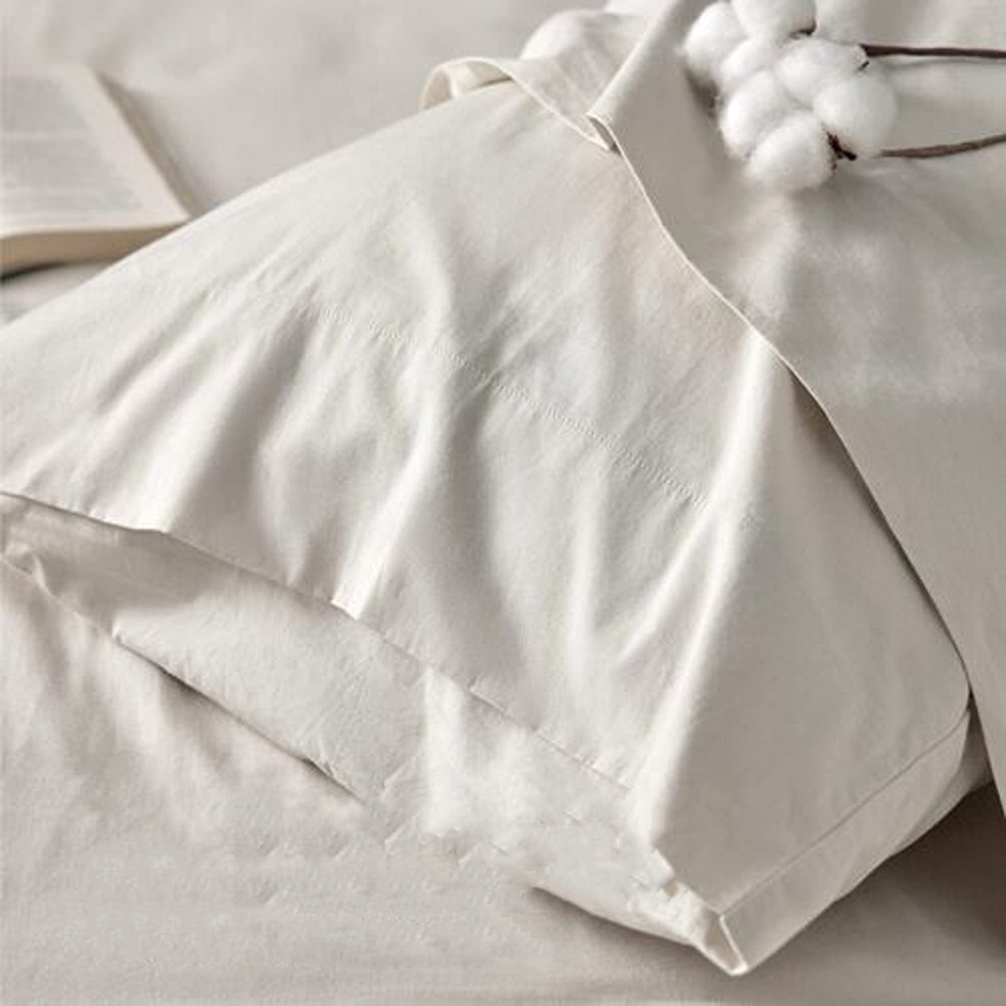 White Egyptian Cotton Ultra Soft Sheet Set - Flat and Fitted