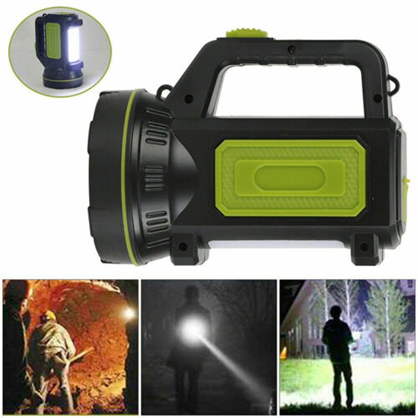 Rechargeable LED Work Torch Powerful Searchlight USB