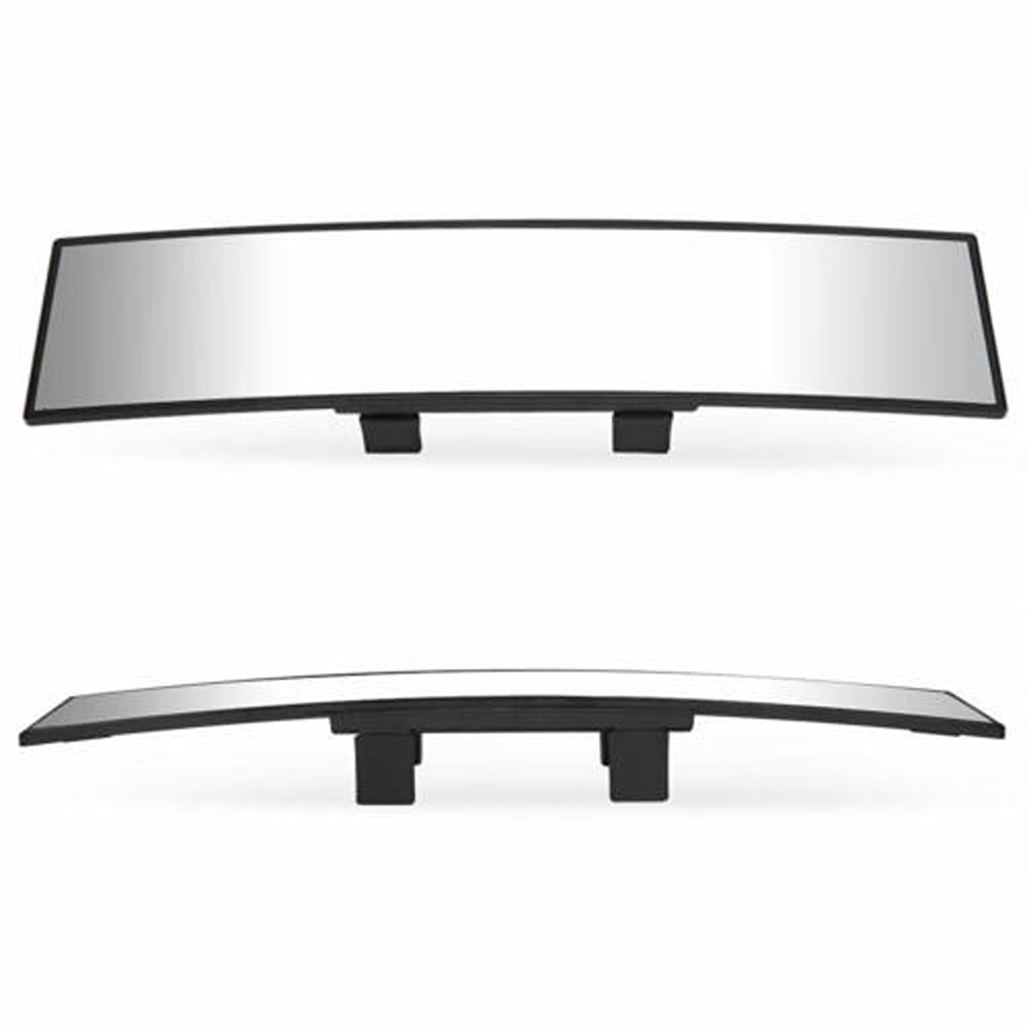 Wide Angle Rearview Car Interior Mirror 30cm Panoramic White