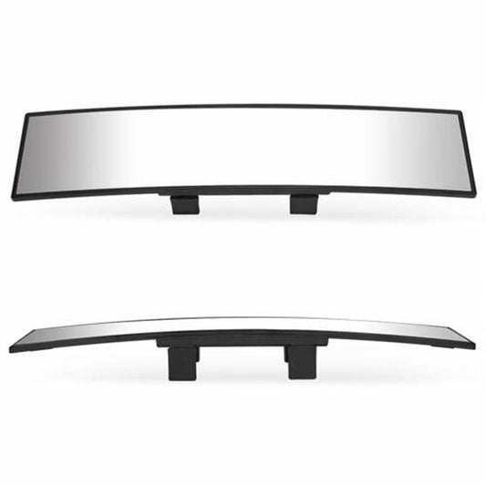Wide Angle Rearview Car Interior Mirror 30cm Panoramic White
