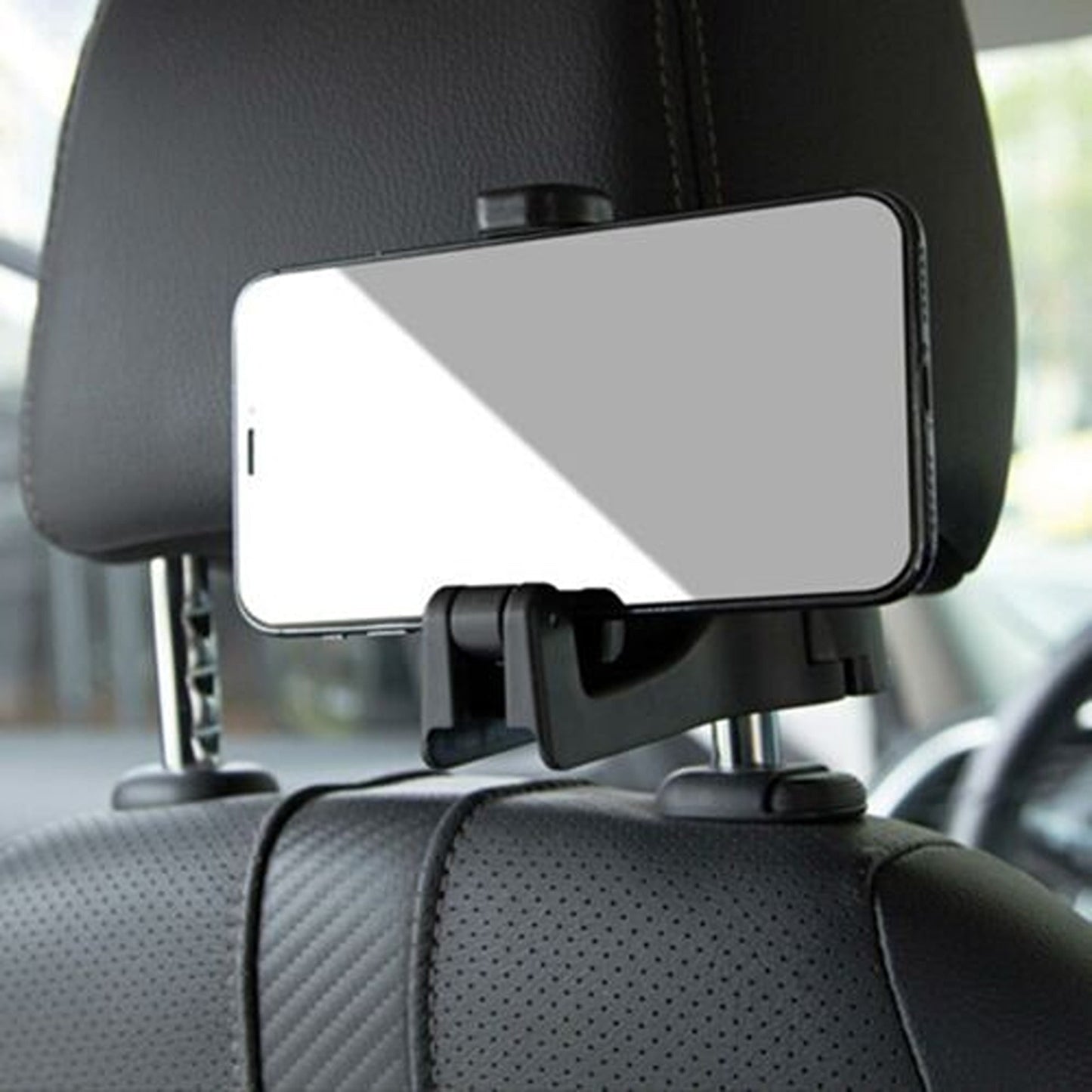 2-in-1 Car Seat Storage Hook with Mobile Phone Holder