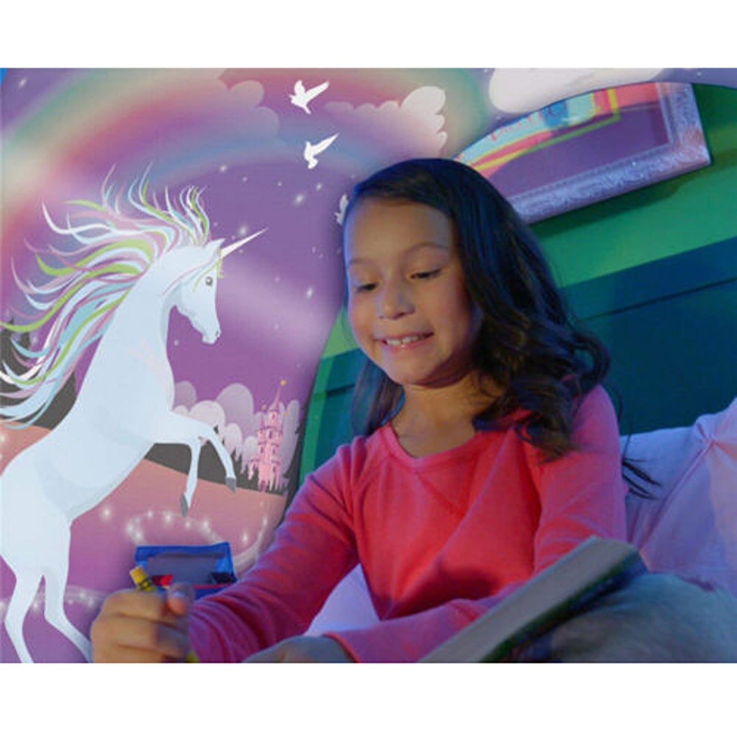 Fancy Unicorn Space Tent Foldable Indoor Bed Pop-up House
