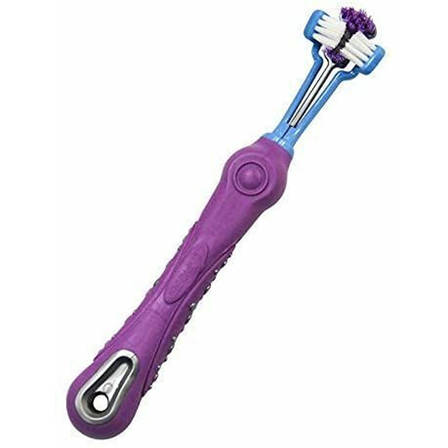 Pet Dental Care Three-Sided Dog Toothbrush for Tartar Reduction