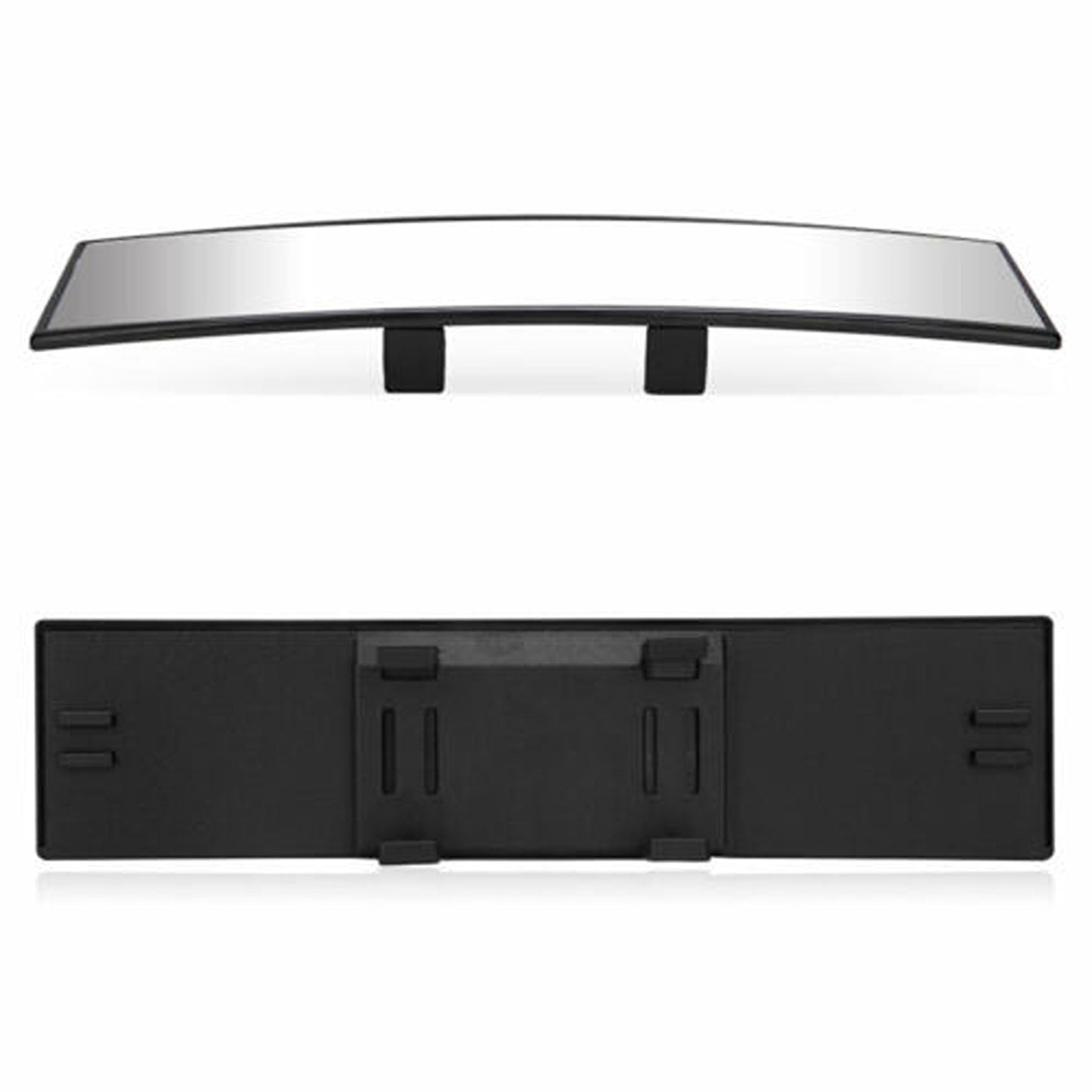 Wide Angle Rearview Car Interior Mirror 30cm Panoramic White